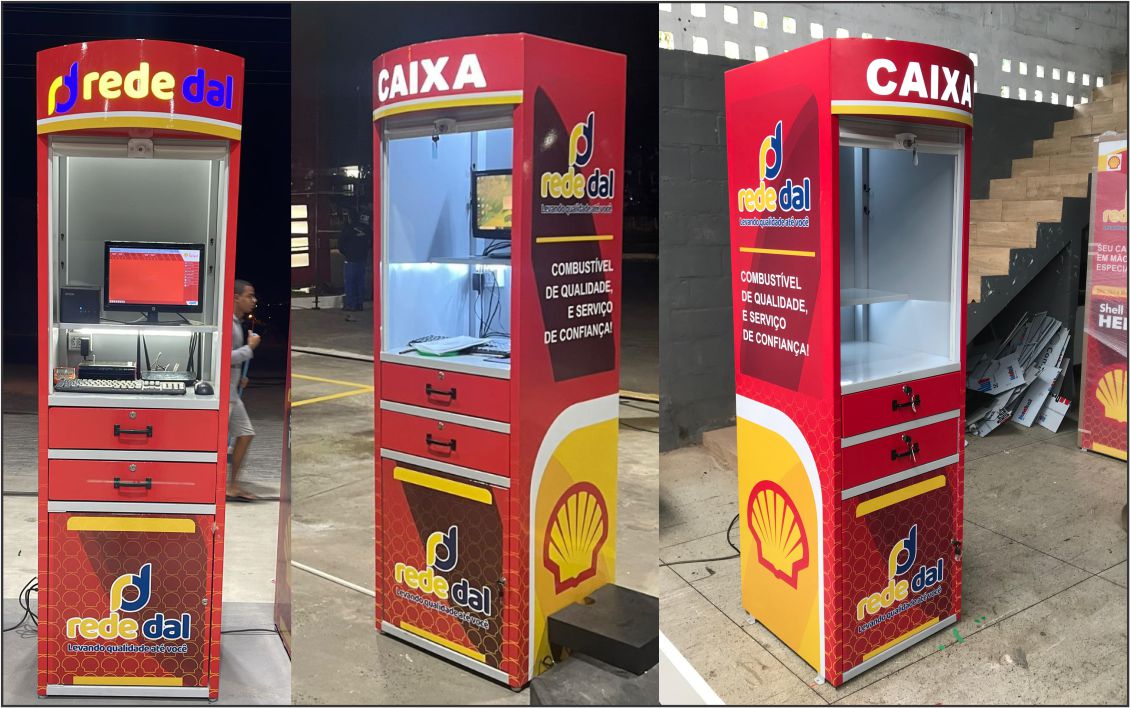 PDV - Padão Shell - Com iluminação - 2 Metros